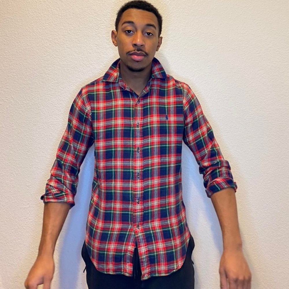 POLO PLAID LONG SLEEVE - SMALL